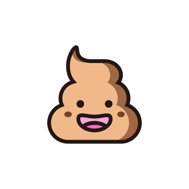 表情符号可爱的平面颜色和线条艺术图片下载