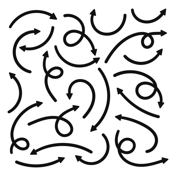 手绘箭头集合设置简单的平面箭头孤立在白色背景上。箭头标记图标和箭头油漆。股票向量。EPS10。图片下载