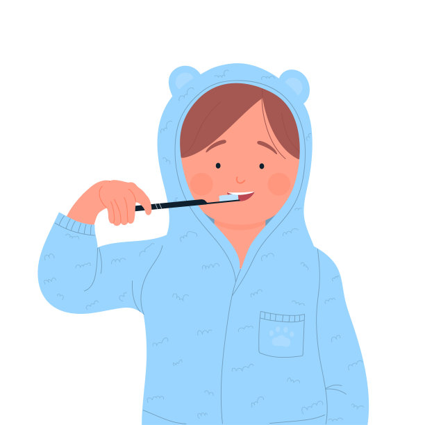 小孩子在刷牙图片下载