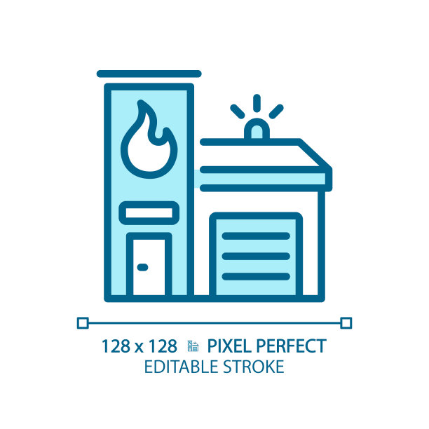 2D可编辑的细线五旅图标图片下载