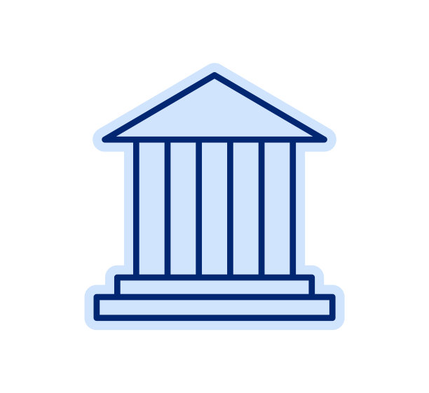 矢量大学线图标。平插图在细线，轮廓和笔画风格。现代简约的政府标志为应用，网站，界面，信息图表图片下载