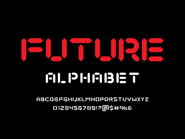 未来的字体图片下载