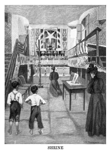 在神龛里祈祷图片下载