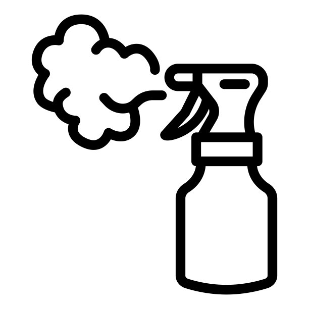 昆虫喷雾线图标，农业和农业概念，抗菌喷雾标志在白色的背景，虫子喷雾器图标在轮廓风格的移动概念网页设计。矢量图形。图片下载