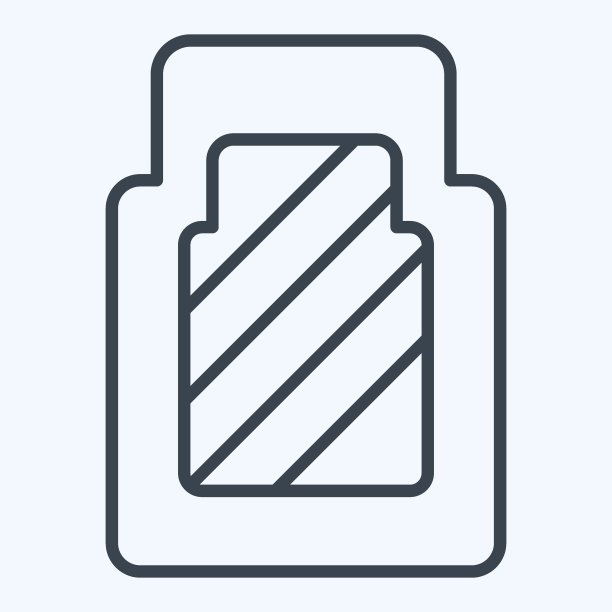 图标汽车垫。相关备件符号。行风格。简单的设计可编辑。简单的说明图片下载