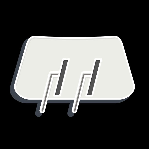 图标的雨刷。与备件符号相关。光滑的风格。简单的设计可编辑。简单的说明图片下载