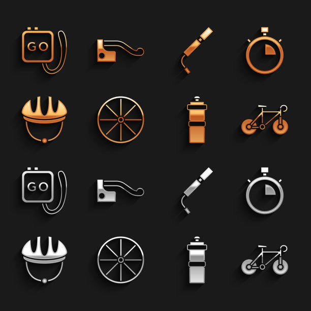 设置自行车车轮秒表运动瓶图片下载