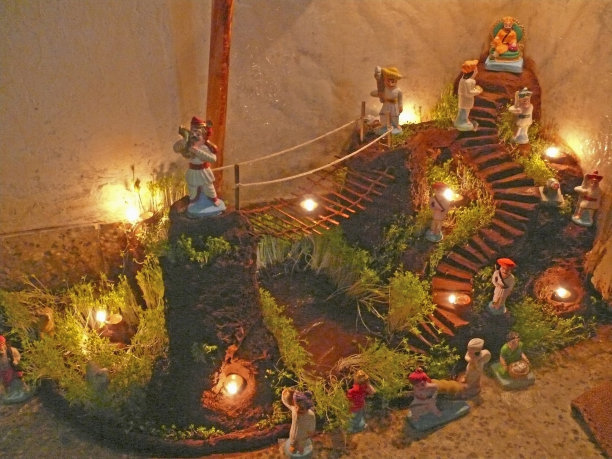 排灯节期间建造的小堡垒图片下载