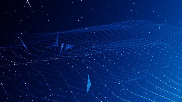 抽象的多边形三角形形状图案背景与灯光效果豪华风格。图片下载