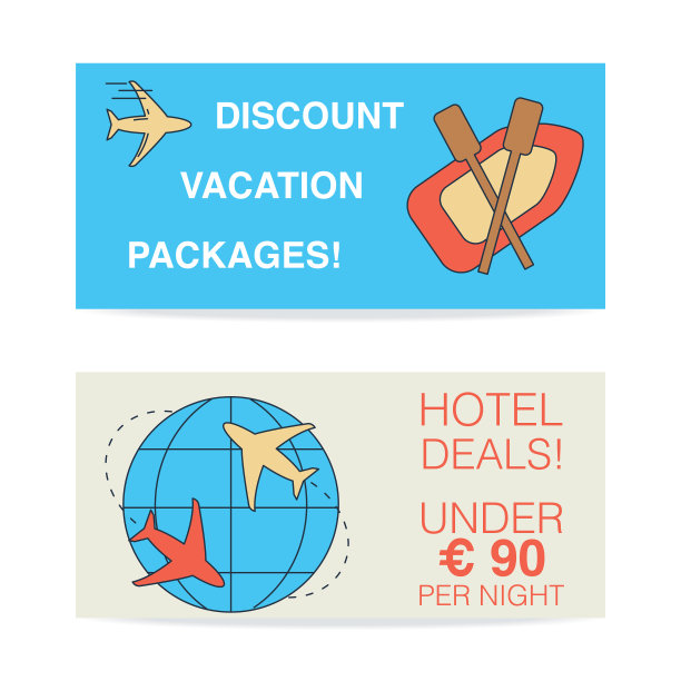 旅游图标横幅图片下载