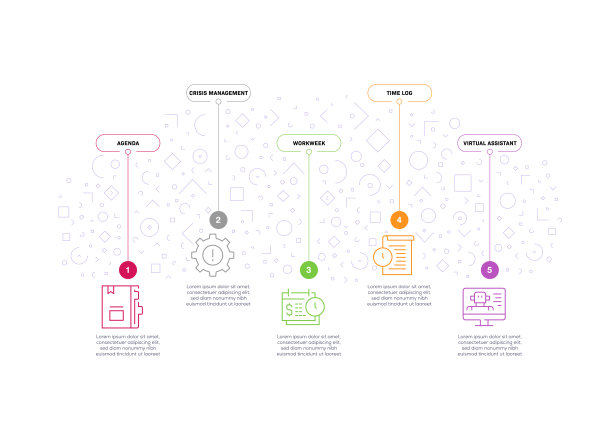 时间管理信息图设计图片下载