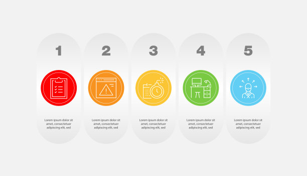 时间管理信息图设计图片下载