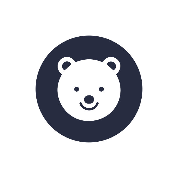 泰迪熊的脸是卡通图标图片下载