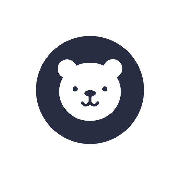 泰迪熊的脸是卡通图标图片下载