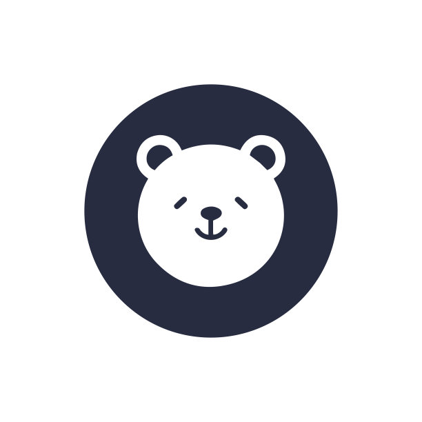 泰迪熊的脸是卡通图标图片下载