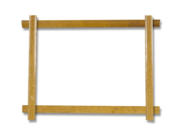 白色背景的空木制相框图片下载
