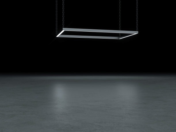 未来的空房间，3D渲染图片下载