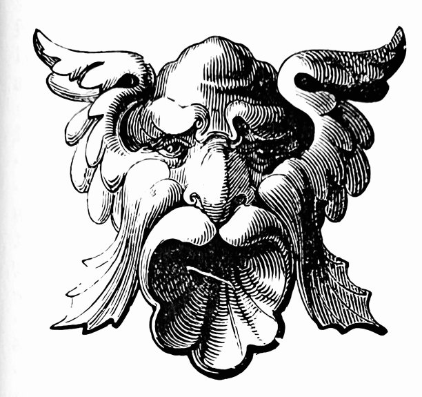 1851年伦敦水晶宫展，怪诞面具图片下载