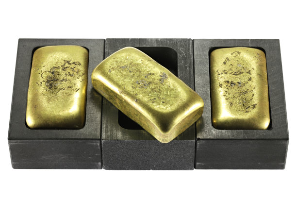 石墨模具与金条图片下载