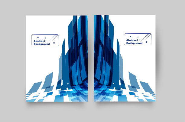 向量旗帜设置抽象几何背景，设置抽象创意艺术模板图片下载