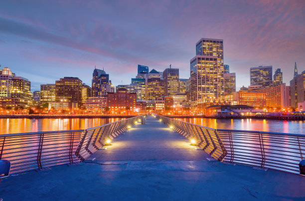 美丽的商业中心在市中心的旧金山图片下载