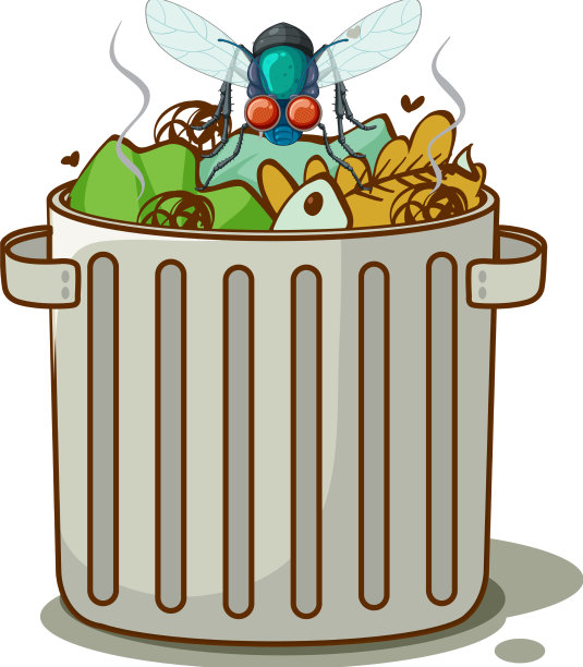 苍蝇和垃圾卡通片图片下载