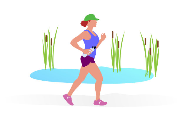 非裔美国妇女慢跑图片下载