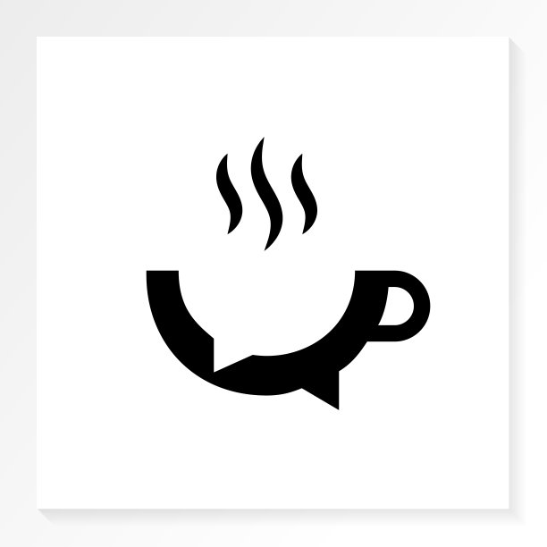 家庭咖啡谈现代标志图片下载