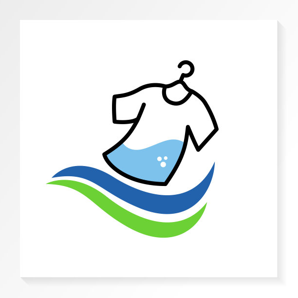 家庭洗衣房清洁标志隔离在白色图片下载