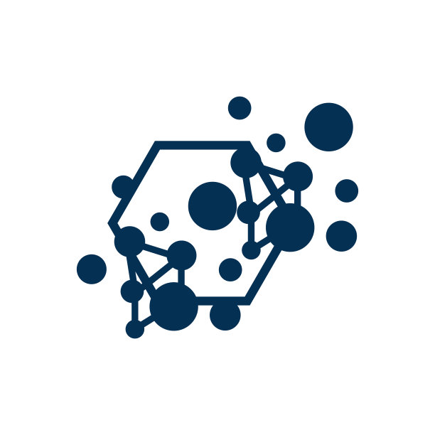 神经元标志，细胞Dna网络矢量，和粒子技术，简单的插图模板设计图片下载