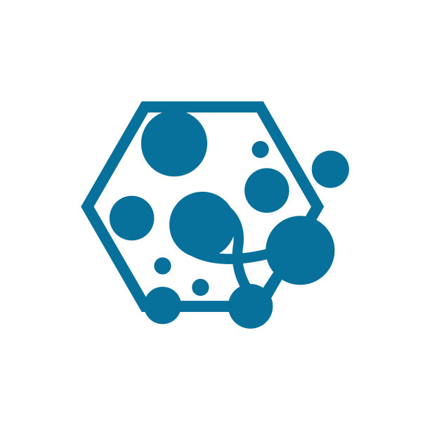 神经元标志，细胞Dna网络矢量，和粒子技术，简单的插图模板设计图片下载