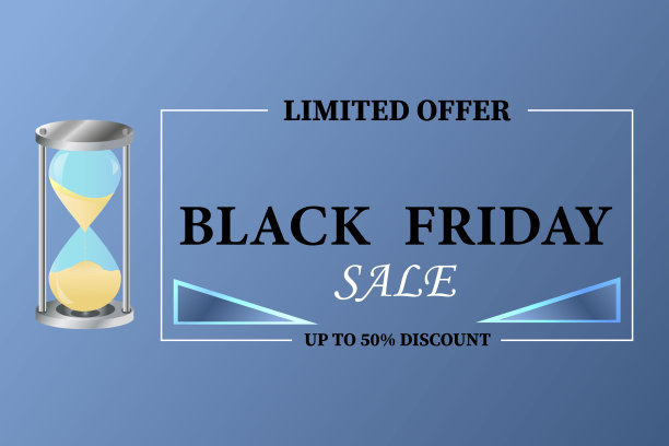 “黑色星期五”。销售旗帜。图片下载