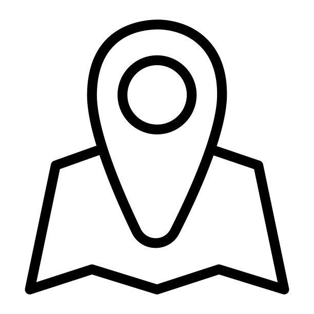 地图与指针线图标，旅游概念，导航针标志在白色背景，地图和位置标记图标在轮廓风格的移动概念网页设计。矢量图形。图片下载