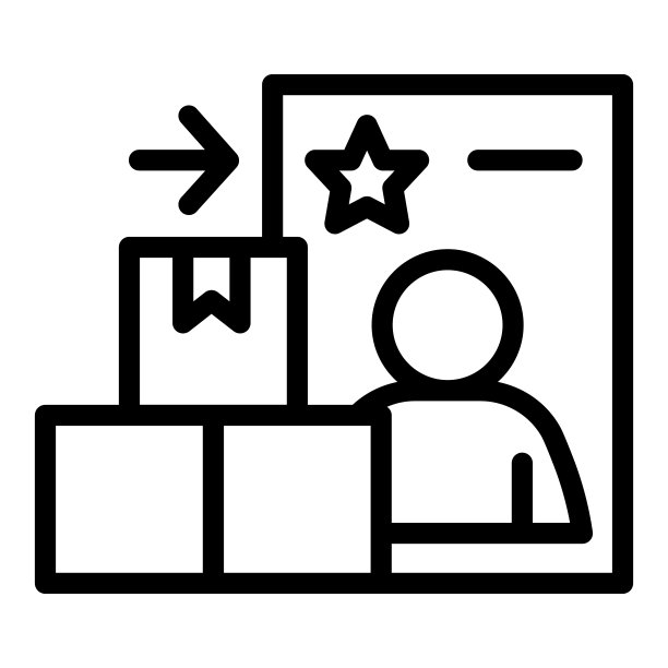 快递报告文件和箱子线条图标，配送和物流符号，vip客户配送复选框矢量符号，白色快速配送出货清单图标轮廓。图片下载