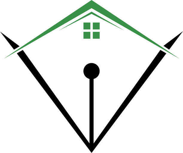 插图矢量图形的温室钢笔标志图片下载