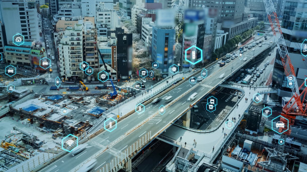 交通和技术的概念。ITS(智能交通系统)。移动性即服务。日语翻译:“加入”图片下载