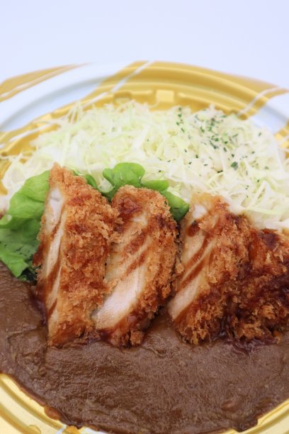 日本咖喱肉排特写图片下载