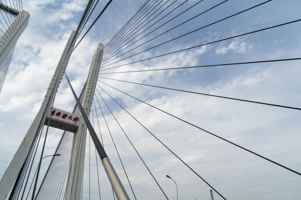 桥梁建筑结构的特写，中国重庆图片下载