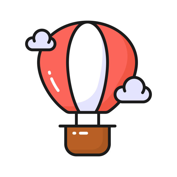 创意设计的热气球矢量，享受热气球的冒险图片下载