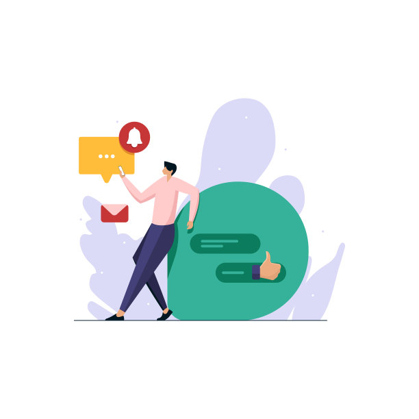 消息气泡和通知图标，新的电子邮件通知上的智能手机，手机互联网和社交媒体成瘾图片下载