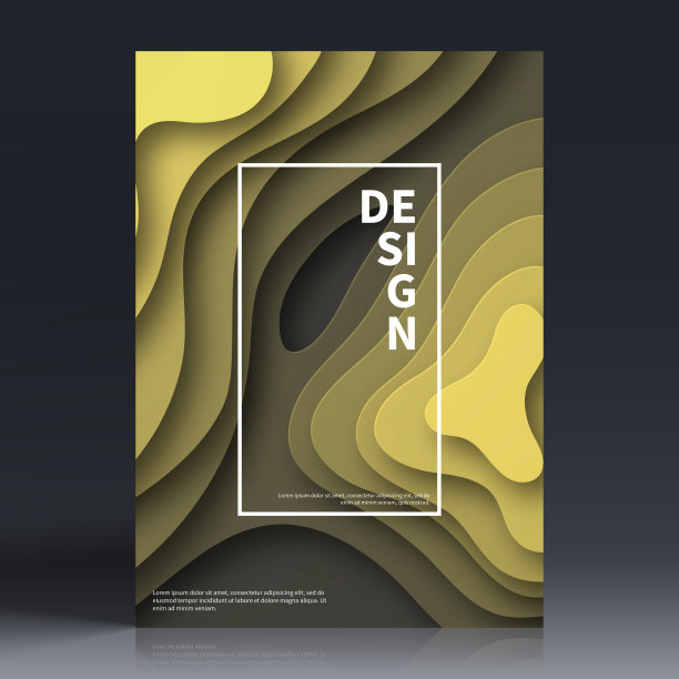 宣传册模板排版，棕色封面设计，商业年报，传单，杂志图片下载