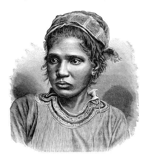 马尔代夫妇女，1889年图片下载