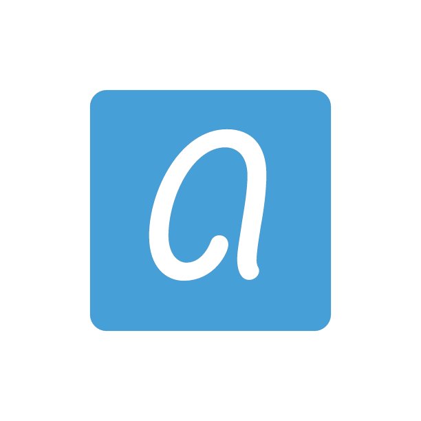 字母A矢量线符号设计。图片下载