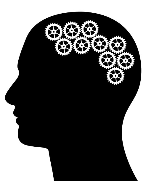 具有齿轮和连接的创造性思维概念图片下载