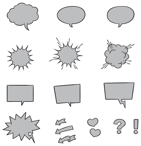 空洞空洞的演讲气泡图片下载
