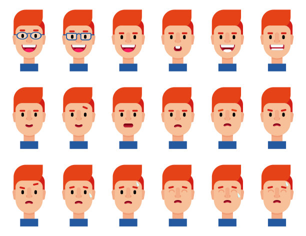 人面部表情集图片下载