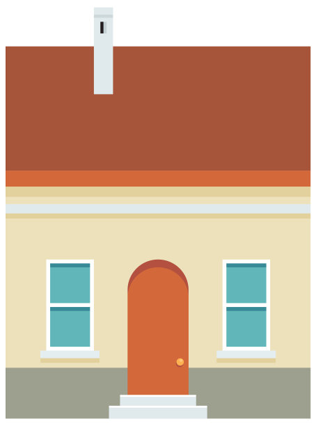 家居建筑矢量图标图片下载