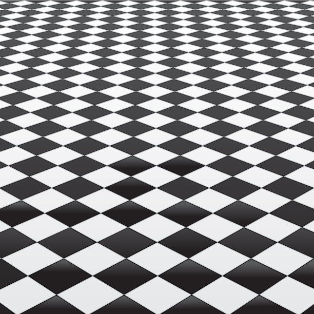 瓷砖方格广场发光矢量地板图片下载