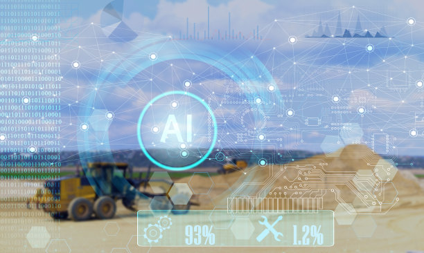 采用人工智能的自动筑路概念，对筑路过程进行数据分析优化图片下载