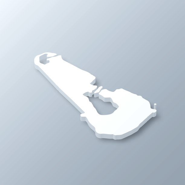 灰色背景上的卫图普3D地图图片下载